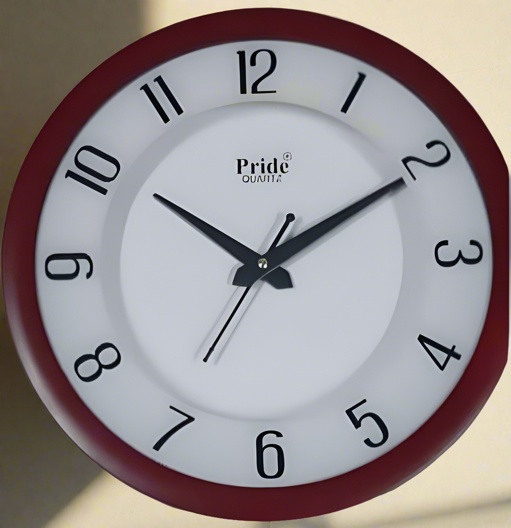 WC1494PG Wall clock Retail Designer Wall Clock Silent Quartz Movement Clock for Home, Office, Living Room, Bedroom.