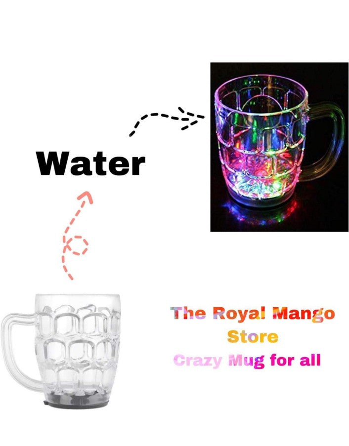 LMCUP001 Liquid Activated Plastic LED Mug (Multicolour)