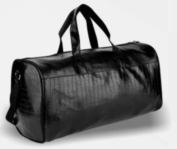 DB01 Duffle Bag Croc Black (49cm x 22cm x 28cm|19.3in x 8.7in x 11in)