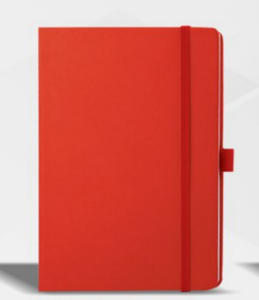 ERN139-Elastic Red notebook 192 pages | Non Dated | A5 Size