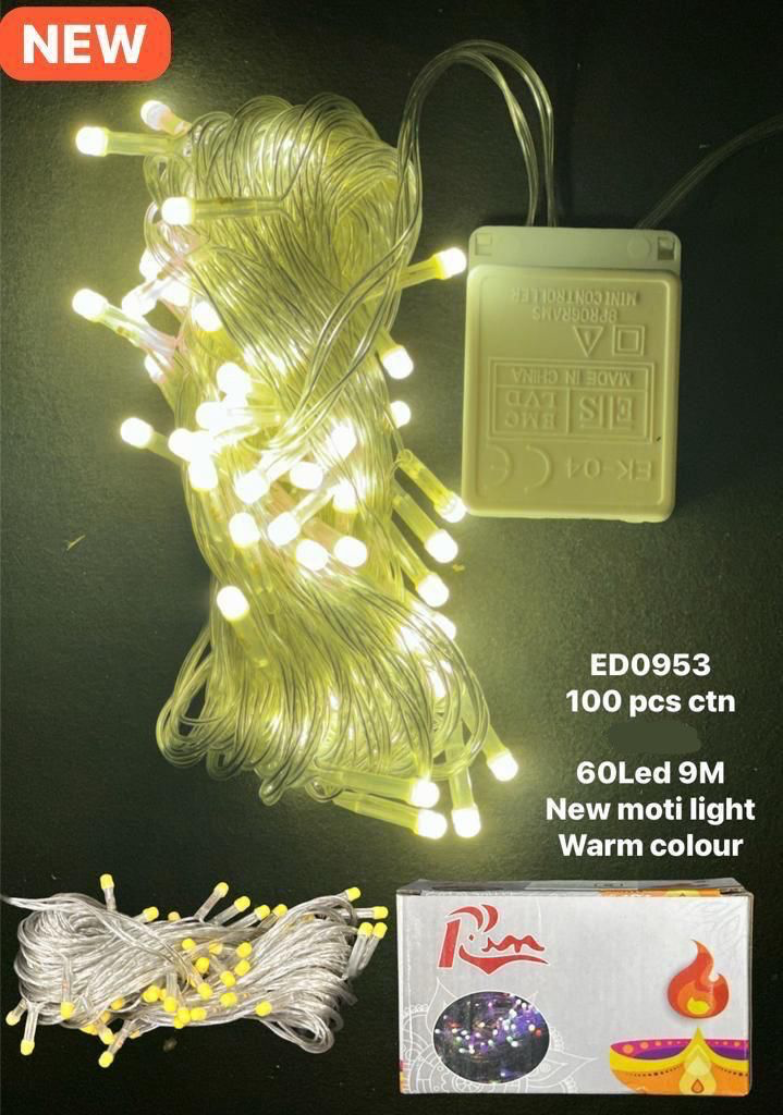 PLED0953-9M,Moti lights warm colour(100 x 29)