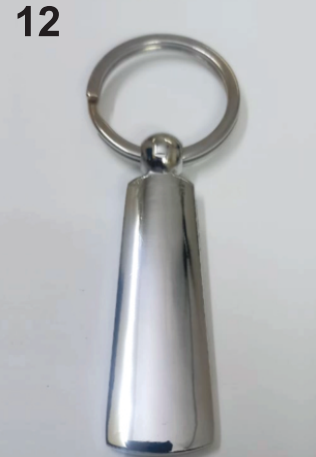 K12 keychain unique design metallic frame