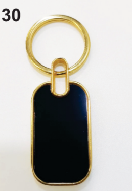 K30 keychain with unique design and metallic frame