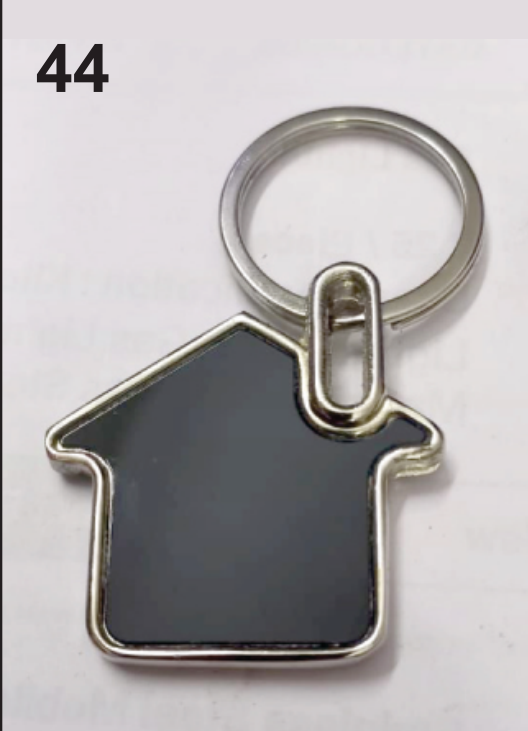 K44 metallic keychain with unique design and light weight.