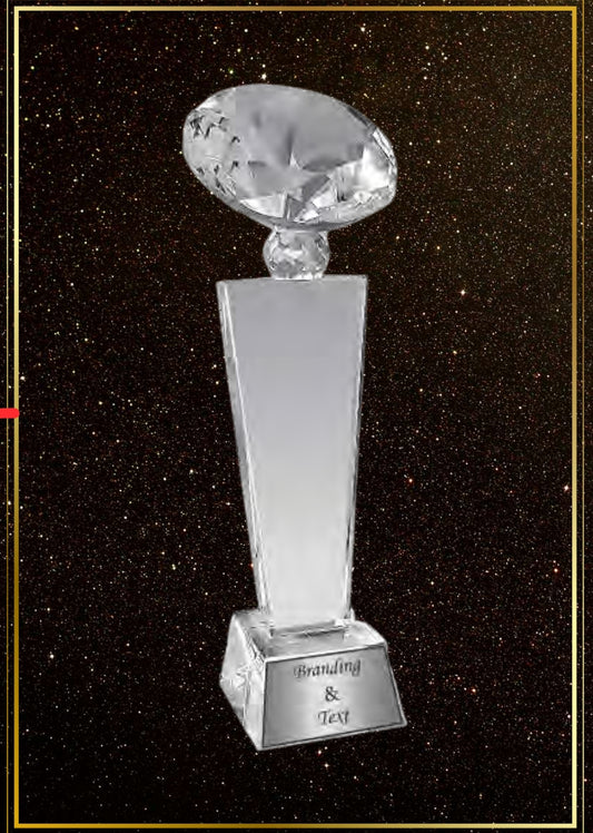 PC210-(6 inches) Winner Cup Crystal Trophy