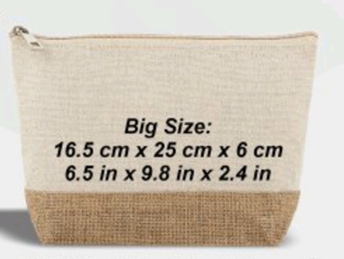 JCZB02 Jute Cotton Bag zipper Big size