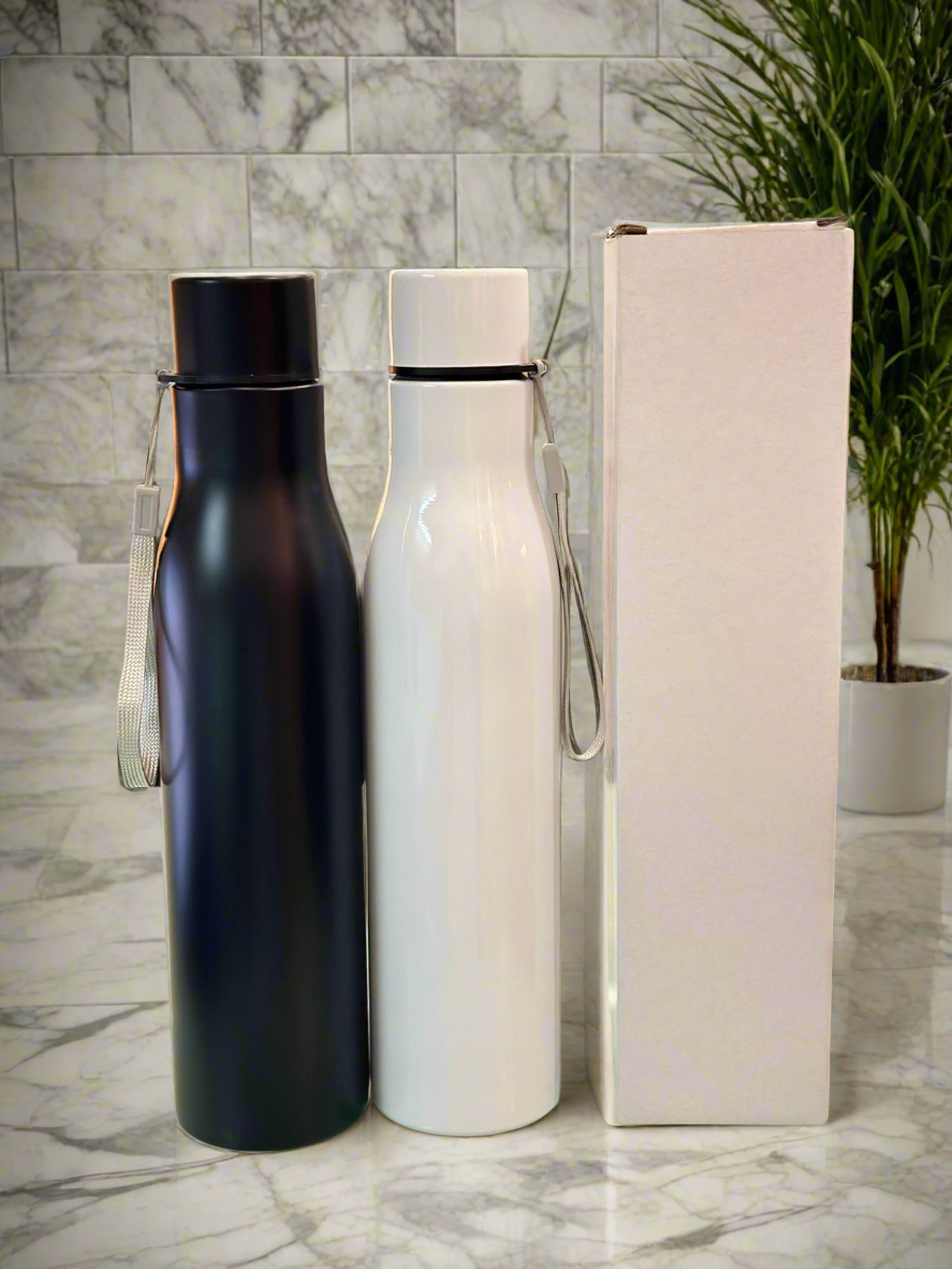 PWBS02 Steel Bottle white & Black