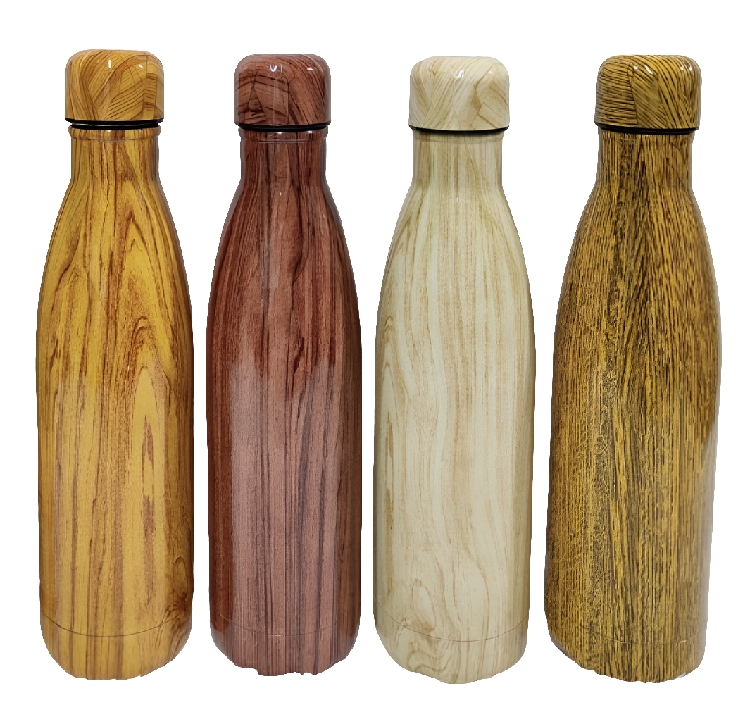 PWBS02 Wooden colour Steel Bottle multicolour 304