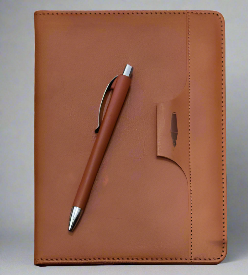 DRY161 Brown Loop With Pen 192 Pages | Non Dated | A5 Size