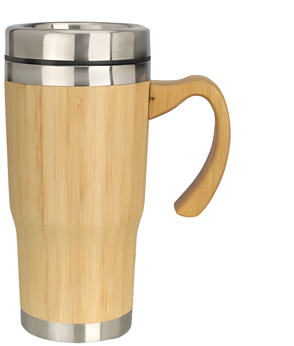 MGV20 BAMBOO VACUUM COFFEE MUG CAP:300ML