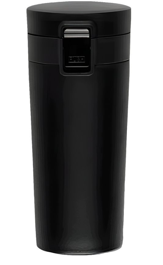 MGV01 Vacuum Insulated Coffee Tumbler 380ml | Stainless Steel | Double Wall Vacuum Insulated | Tumbler for Coffee, Tea, Beverages for Office, Home & Travel (Black)