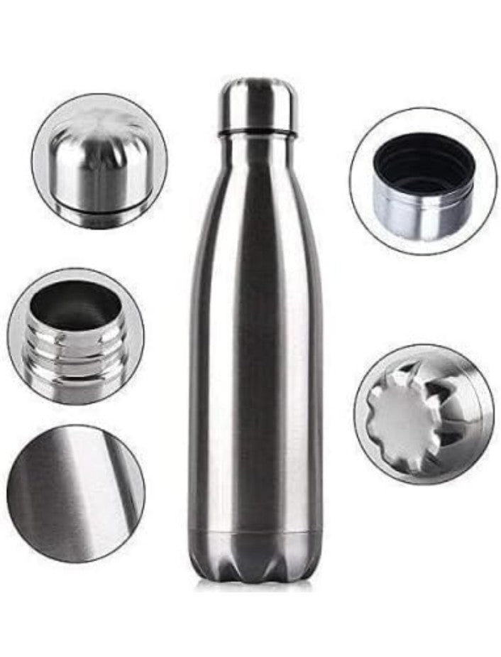 STWB750ml Stainless Steel Insulated (Thermo steel) Water Bottle | 24 Hours Hot and Cold | Leak proof, Rust and Corrosion Resistant| For Travel, Office, Trekking, Home (Silver)
1k+ bought in past month